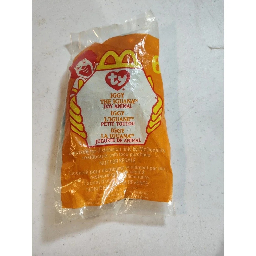1999 McDonald's Happy Meal IGGY THE IGUANA Animal #6 - Sealed in Package ! 1033